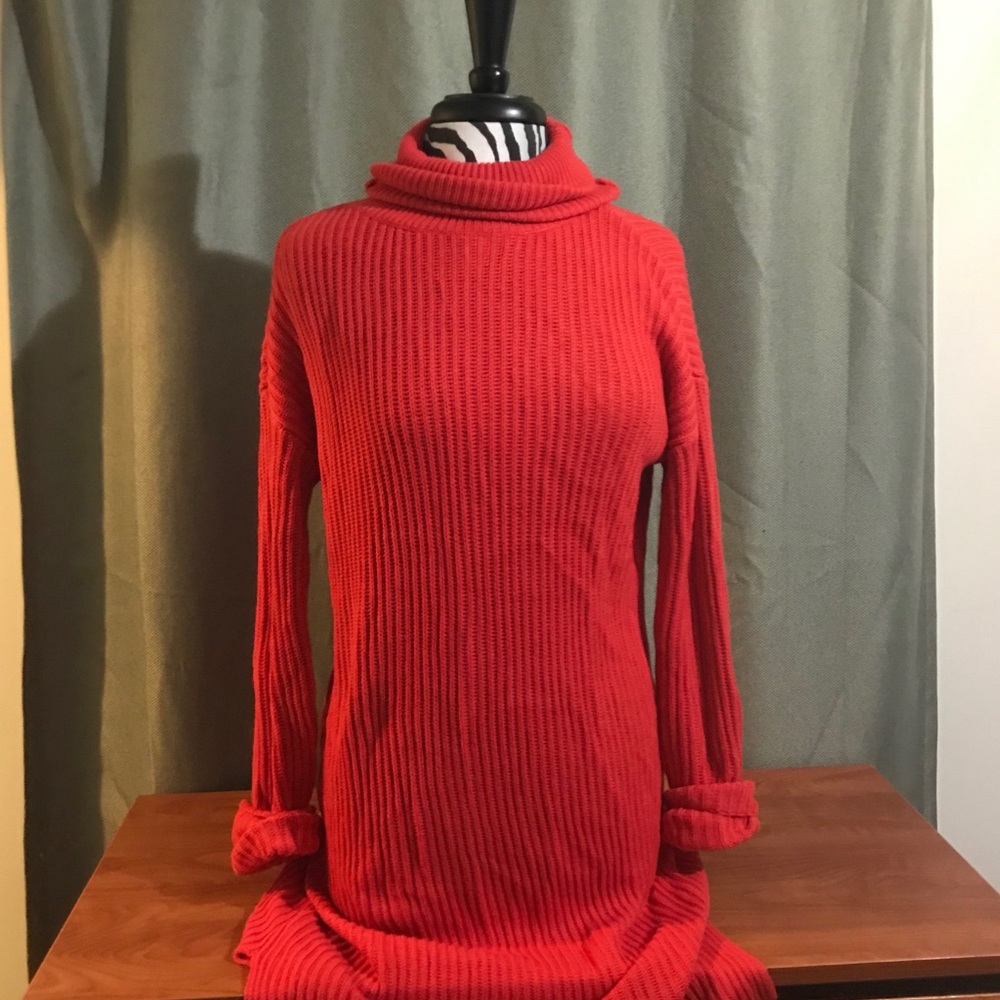 Loft Forest Long Turtleneck Sweater. Size M